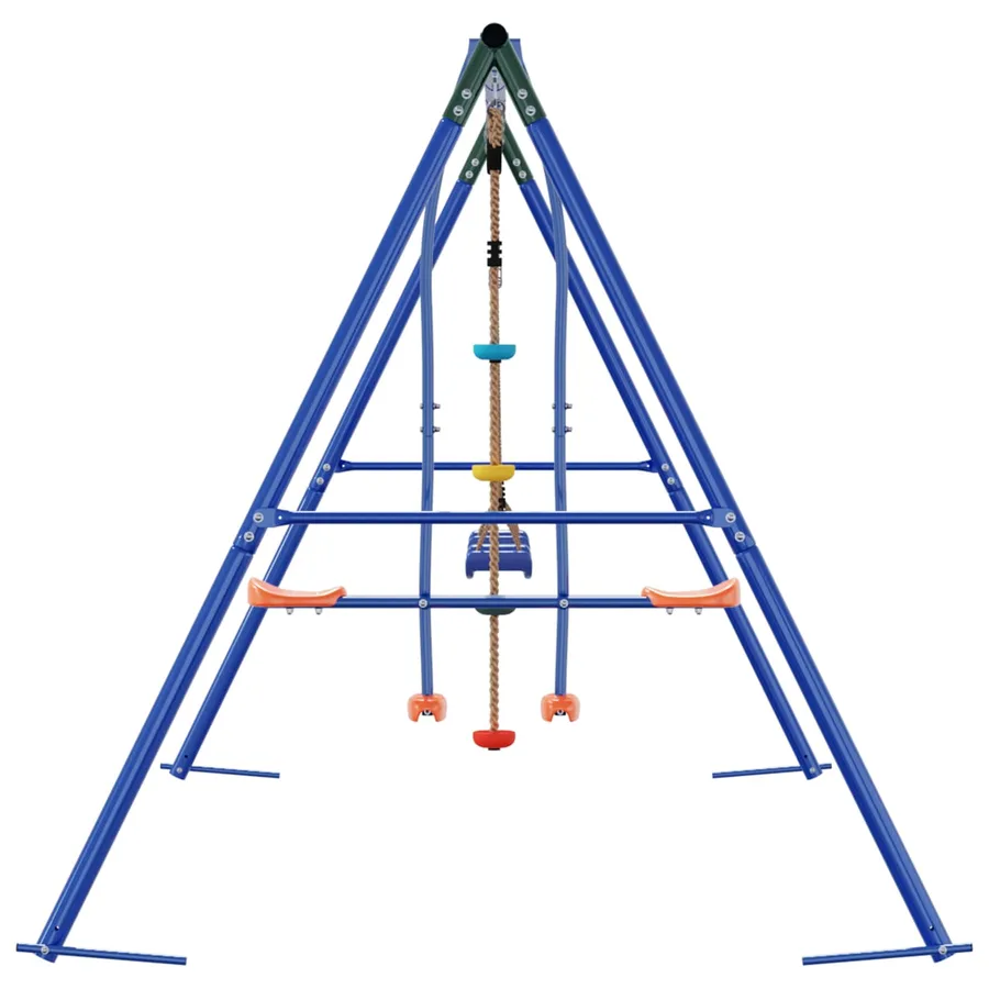 Ensemble de balançoires d'extérieur Multicolore Acier et PE - 5