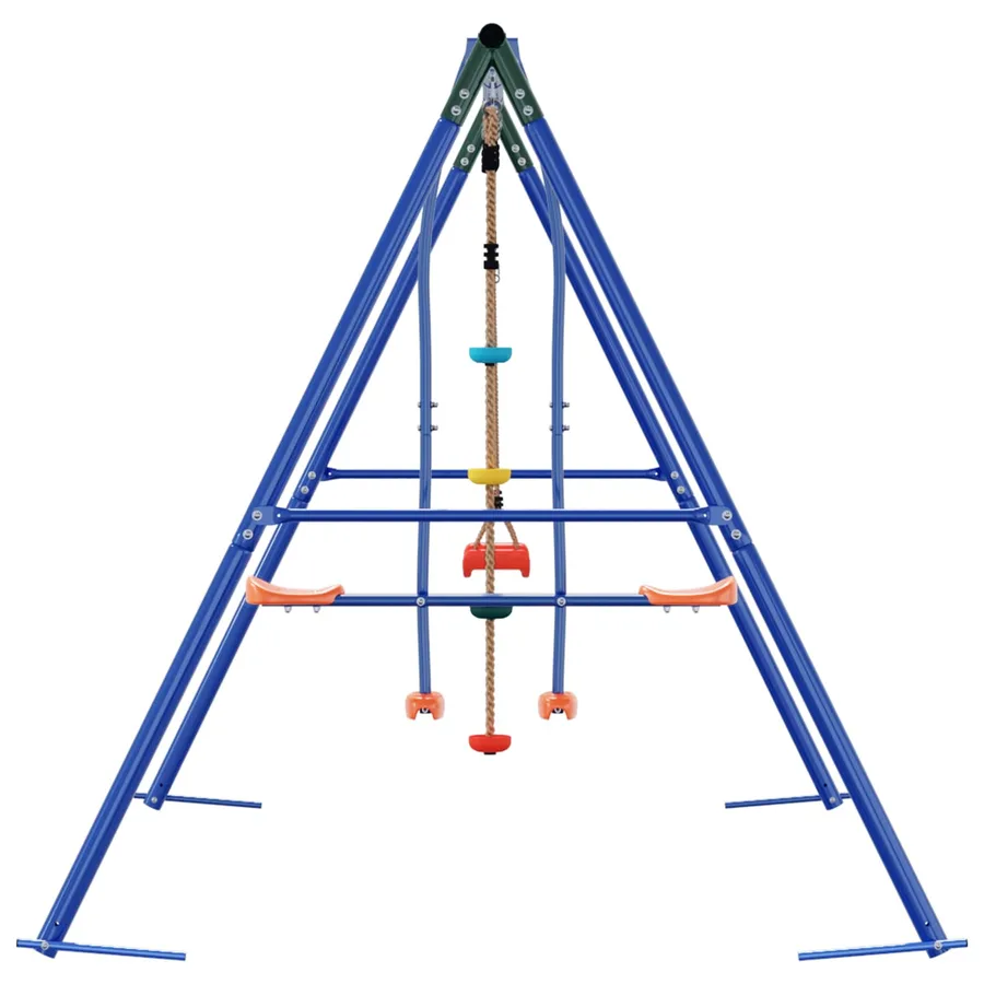 Ensemble de balançoires d'extérieur Multicolore Acier et PE - 5