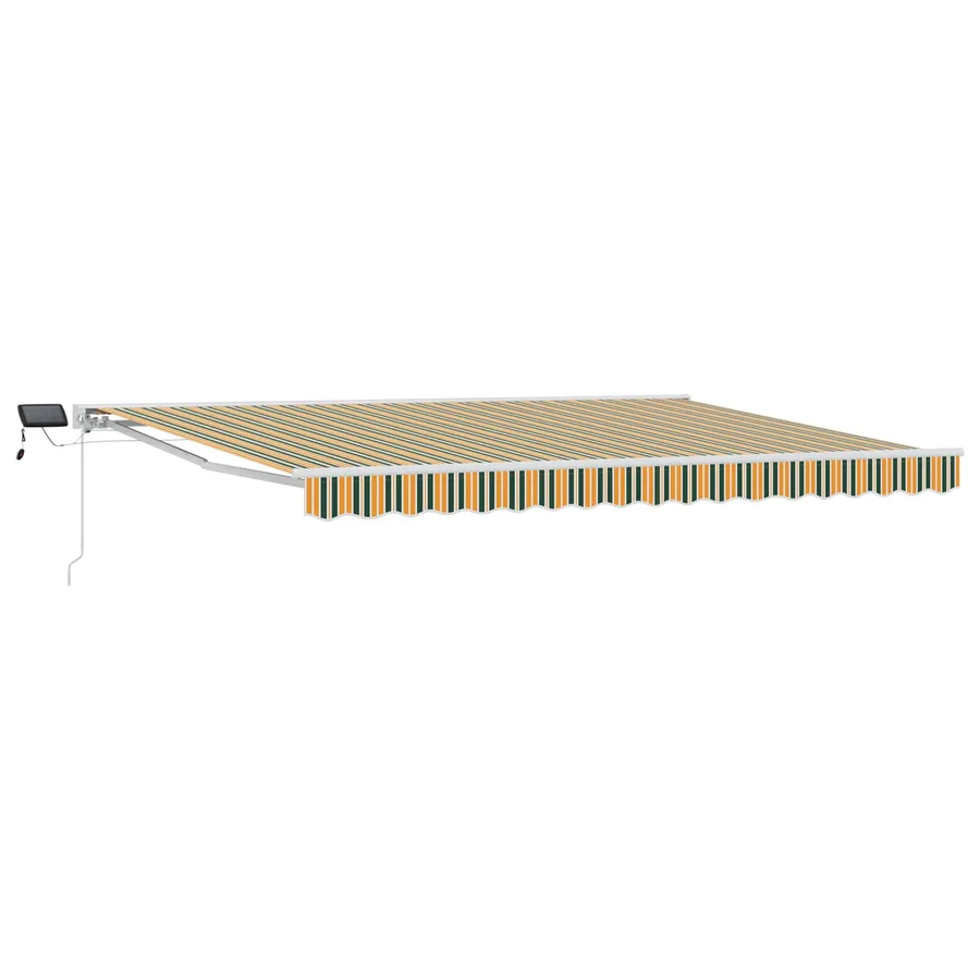 Cadre de store manuel avec LEDs Vert, Jaune, Blanc 5 x 3 m - 2