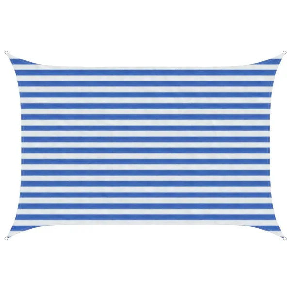 Voile d'ombre Bleu et Blanc 2 x 3 m HDPE