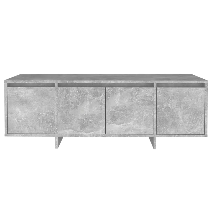Meuble TV gris béton 120x30x40,5 cm bois d'ingénierie - 5