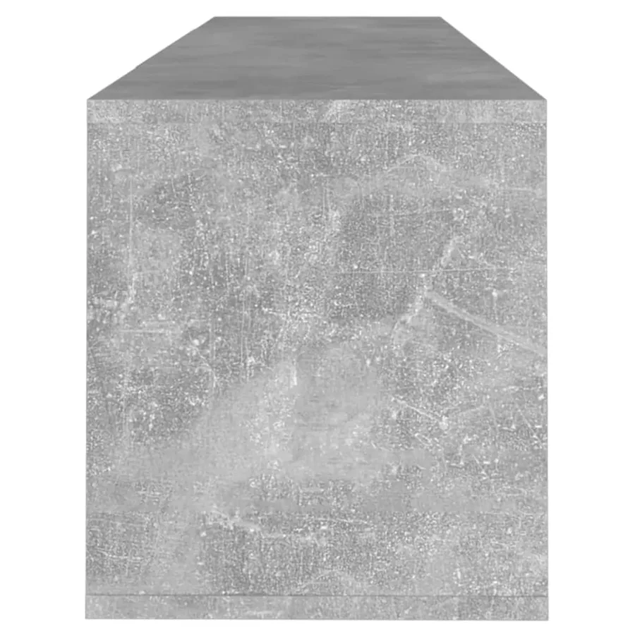 Meuble TV gris béton 120x30x40,5 cm bois d'ingénierie - 6