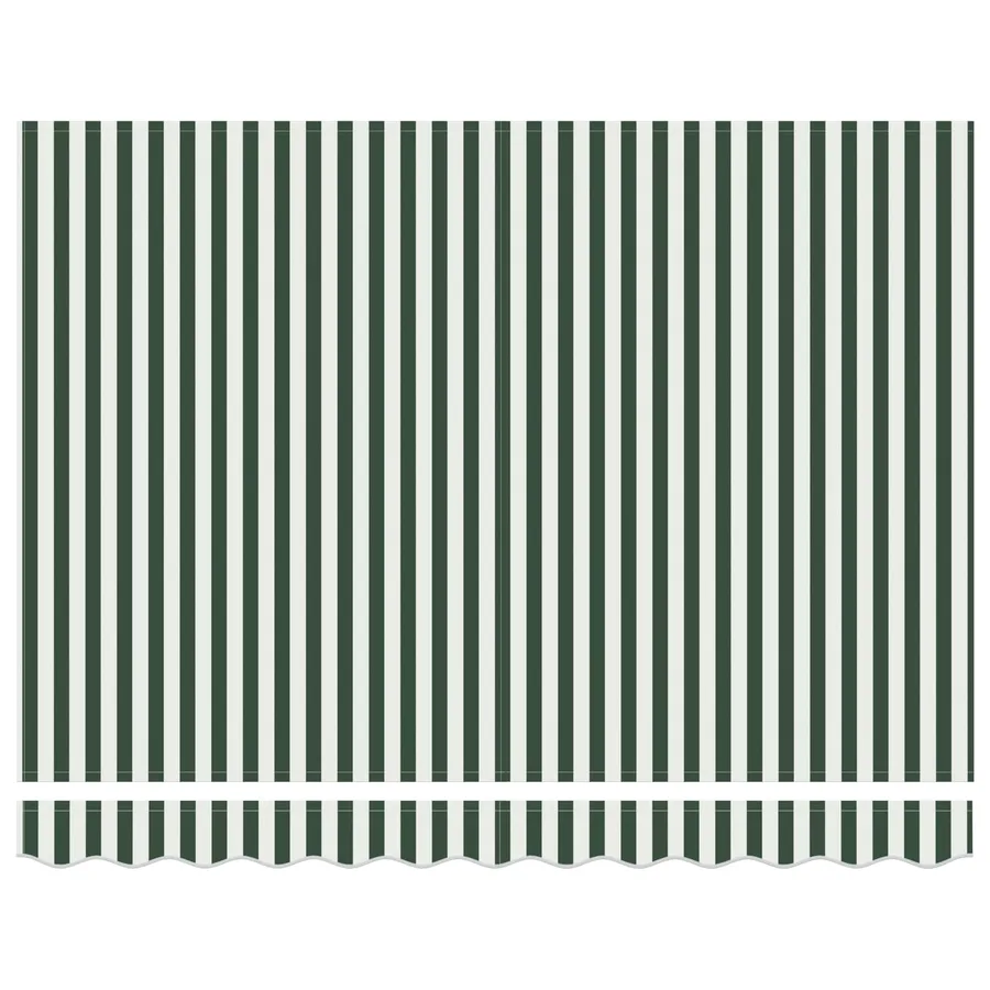 Auvent rétractable manuel Vert et blanc 2,5 x 2 m - 6