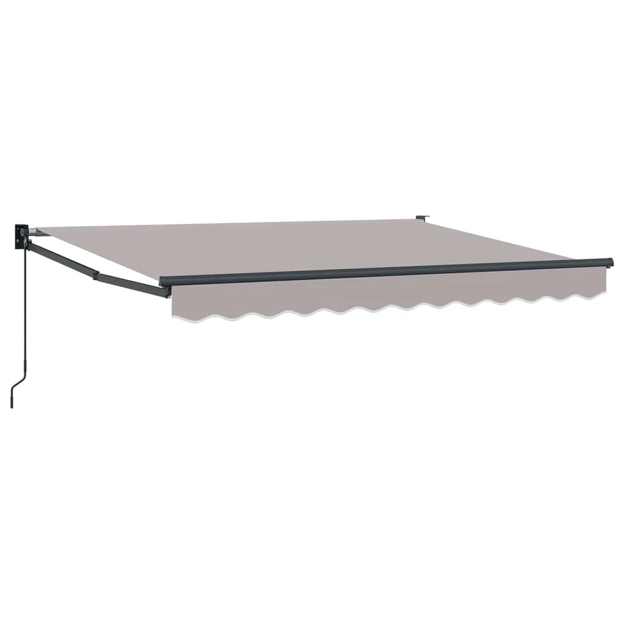 Auvent rétractable Gris clair 3,5 x 2 m - 2