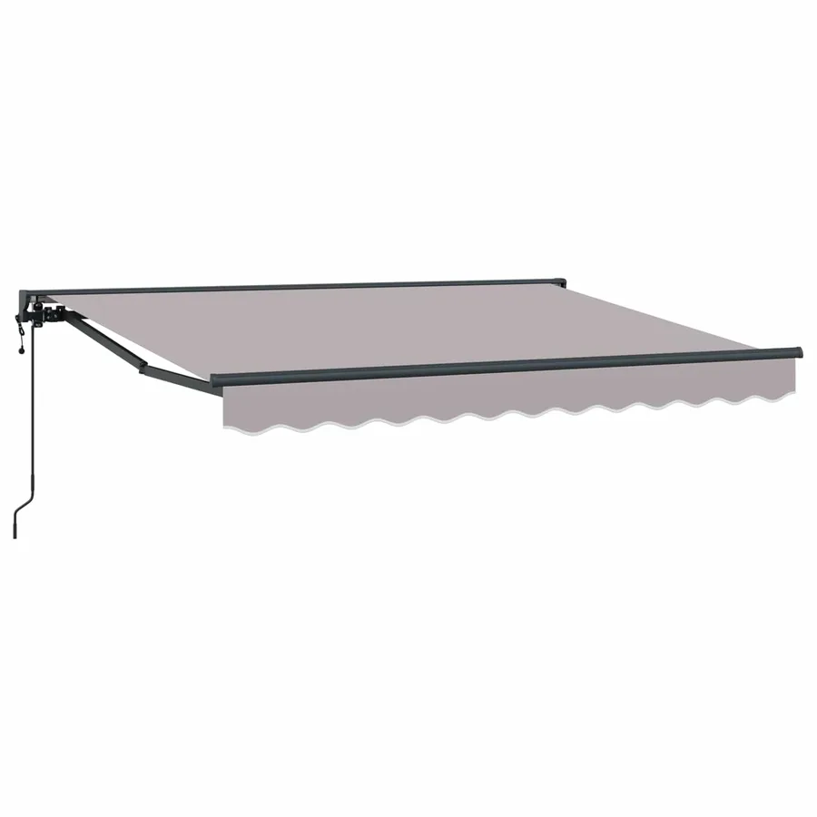 Auvent rétractable électrique Gris clair 3 x 2 m - 2
