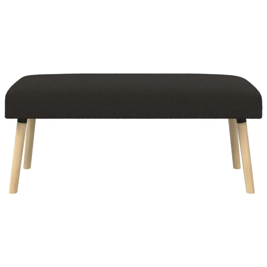 banc Uni Noir 110 x 40 x 46 cm Bouclé - 5