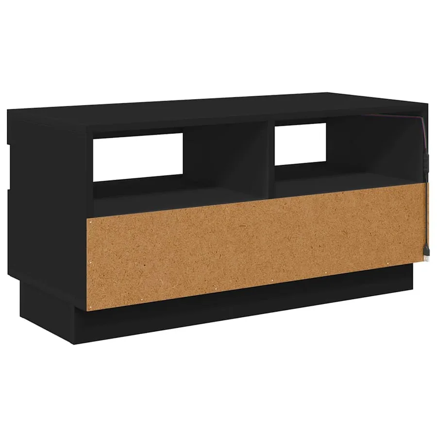 Meuble TV avec lumières LED noir 80x35x40 cm - 9