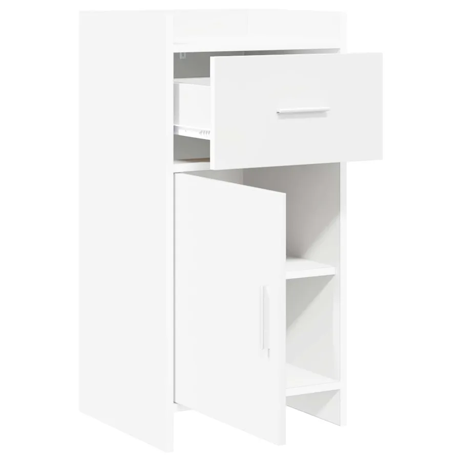 Buffet Blanc 40 x 36 x 80 cm Bois d'ingénierie - 4