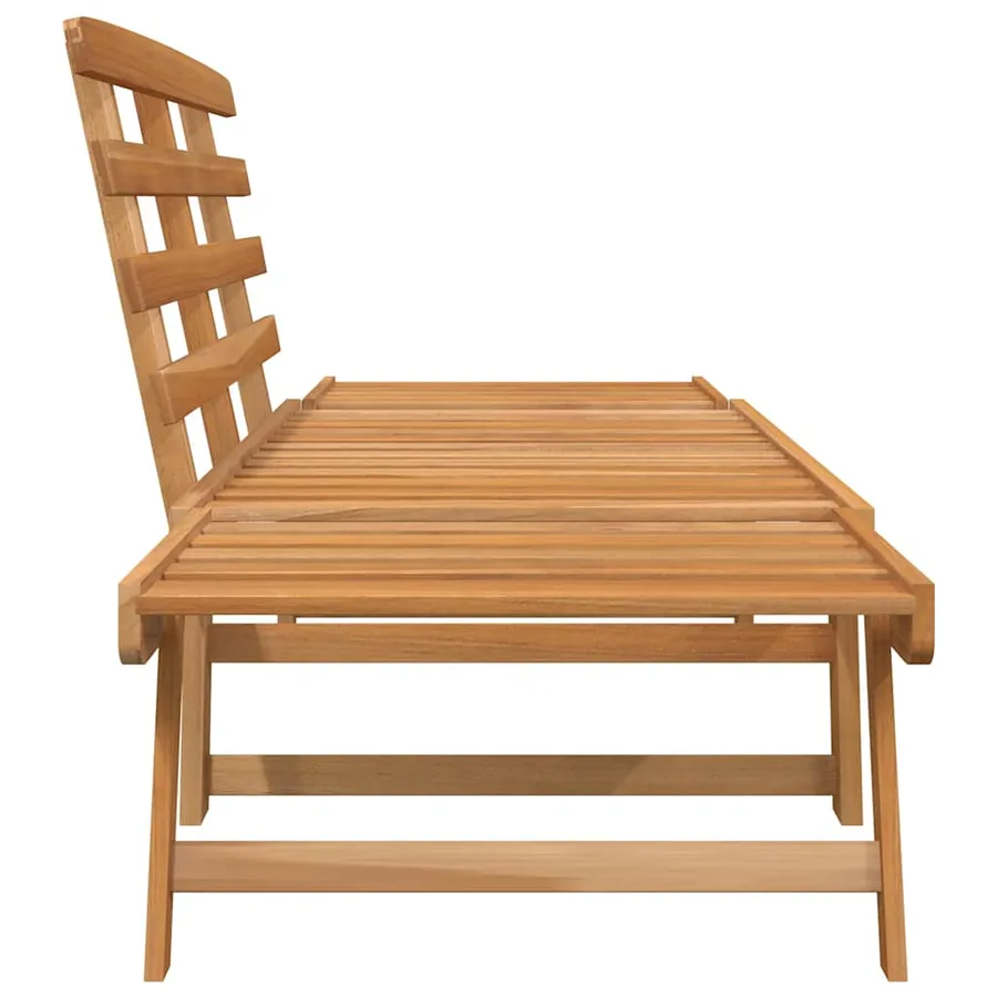 Banc de jardin 2-en-1 190 cm Bois solide d'acacia - 5