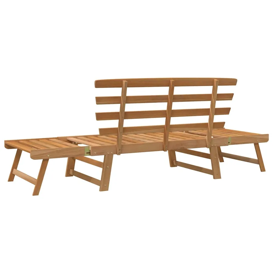 Banc de jardin 2-en-1 190 cm Bois solide d'acacia - 6