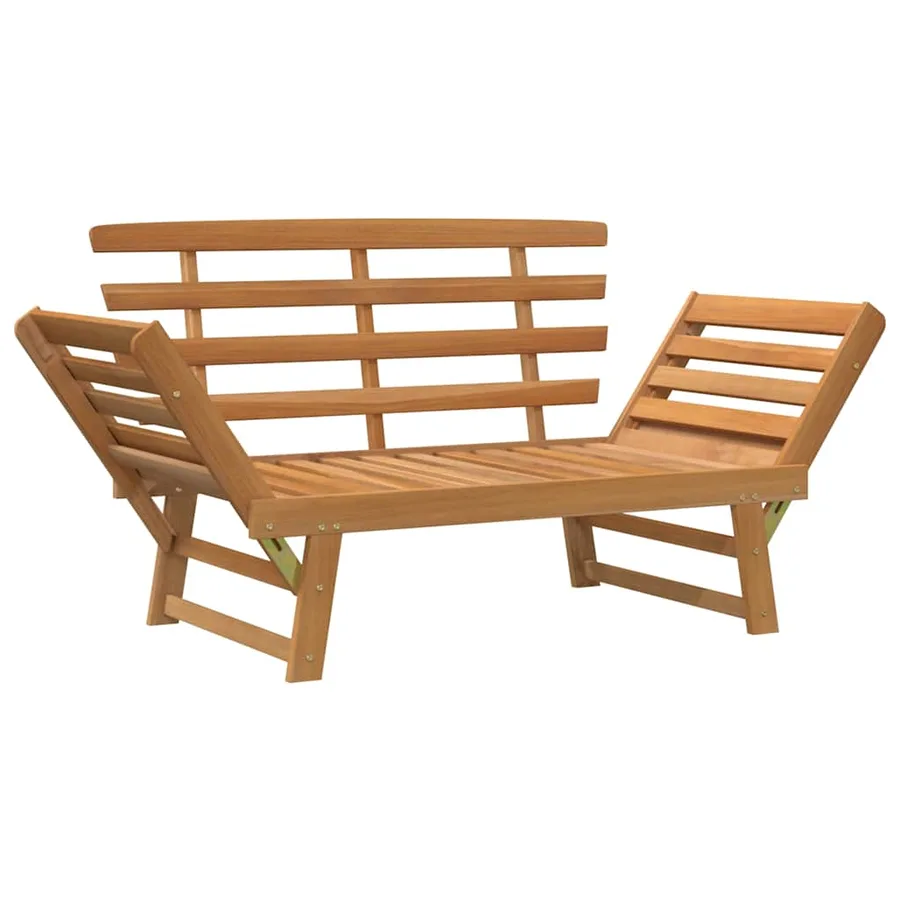 Banc de jardin 2-en-1 190 cm Bois solide d'acacia - 8