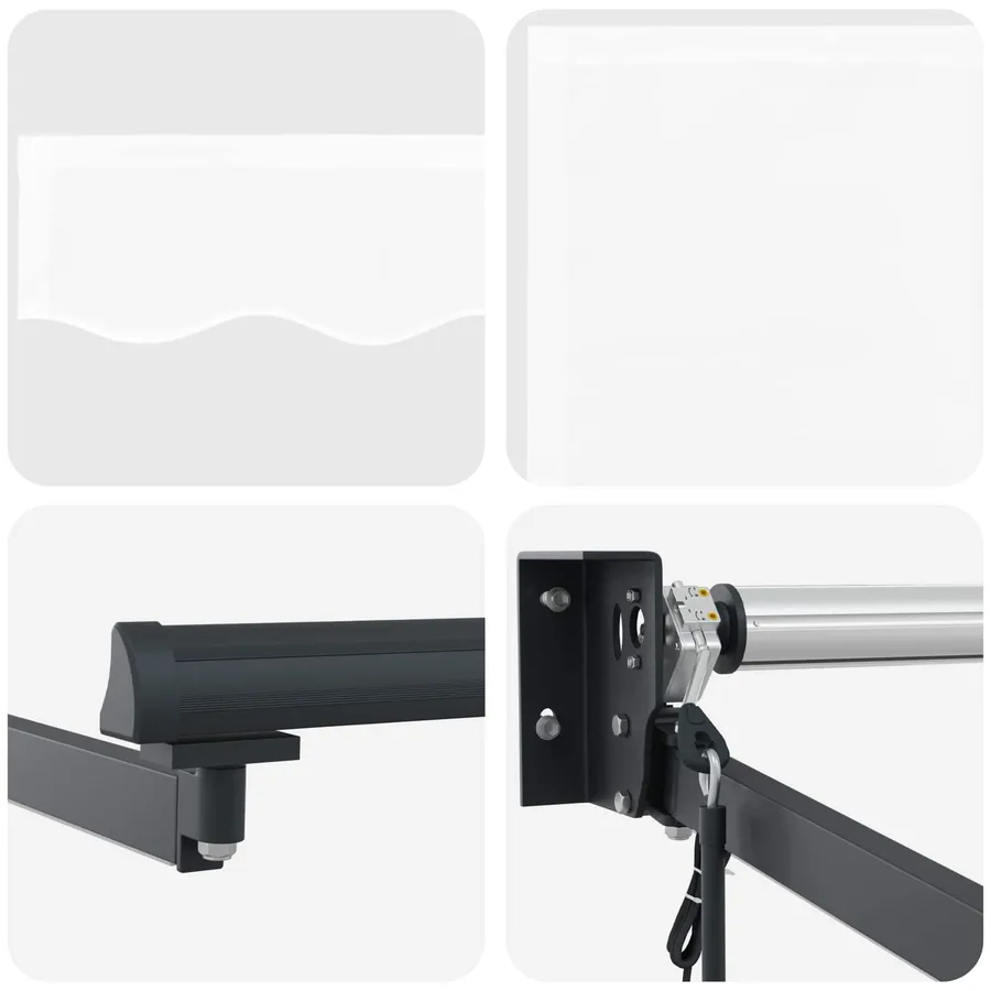Auvent rétractable électrique Blanc 3 x 2 m - 9