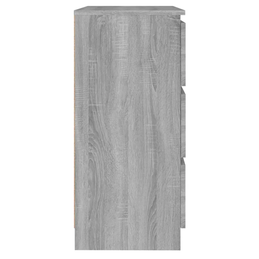 Buffet Sonoma gris 60x35x76 cm Bois d'ingénierie - 4