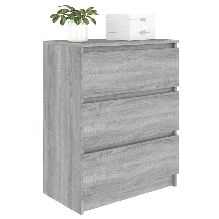 Buffet Sonoma gris 60x35x76 cm Bois d'ingénierie - 7