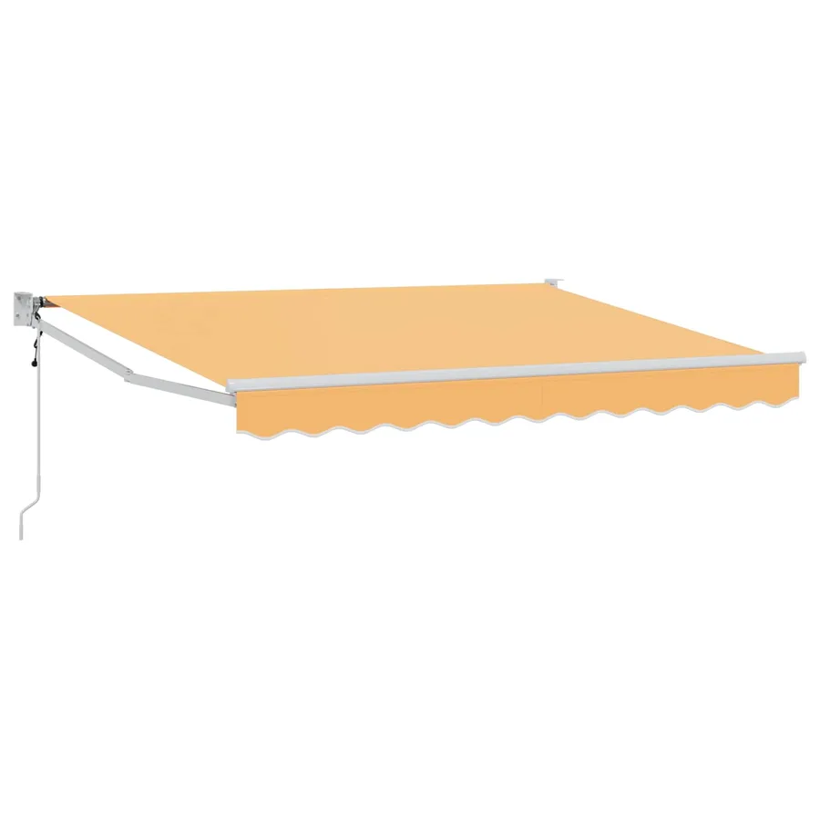 Auvent rétractable Sable 2,5 x 2 m Polyester et métal - 2