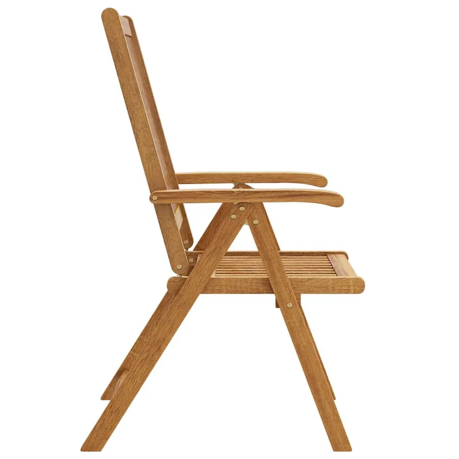 Chaises pliables de jardin lot de 6 Bois d'acacia solide - 7