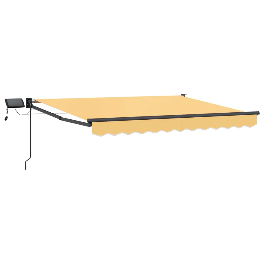 Store rétractable manuel avec LEDs Sable - 2