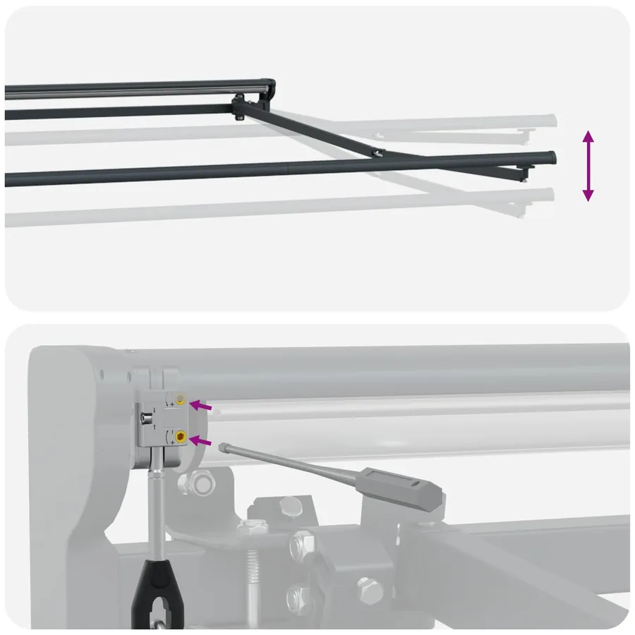 Auvent rétractable électrique Sable 4,5 × 3 m - 7
