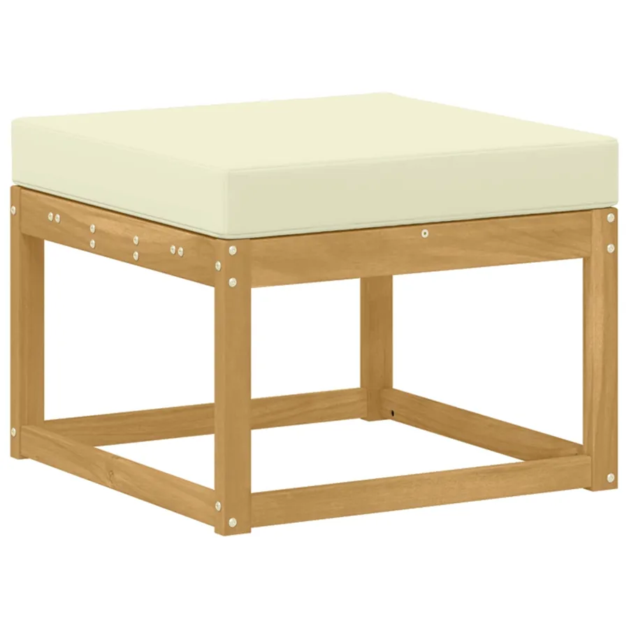Ensemble de canapés d'extérieur 8 pcs Blanc et crème - 5