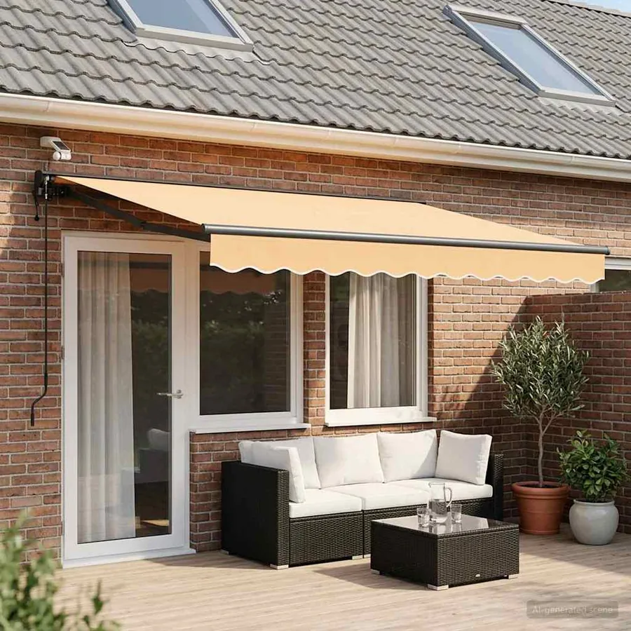 Auvent rétractable électrique Sable 4,5 × 3 m - 3