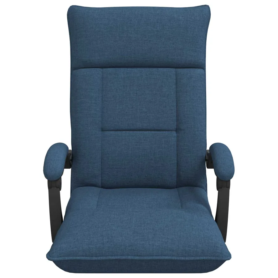 Fauteuil de sol ajustable Bleu Tissu - 4