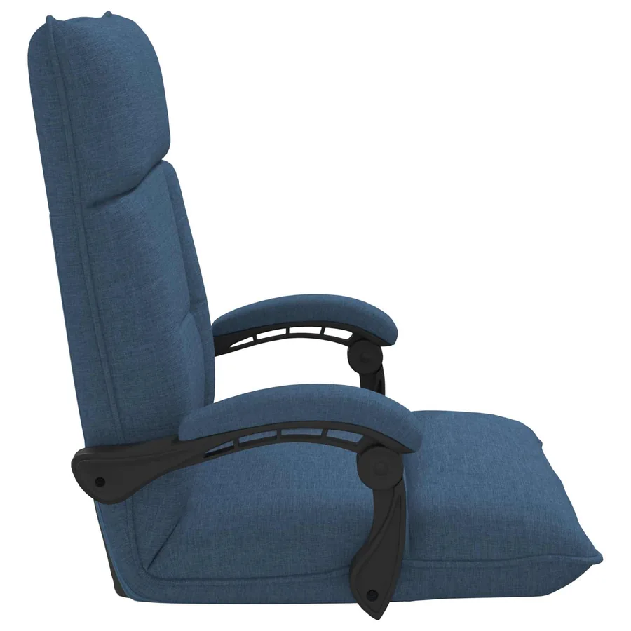 Fauteuil de sol ajustable Bleu Tissu - 5