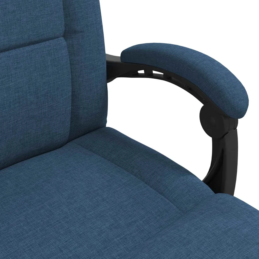 Fauteuil de sol ajustable Bleu Tissu - 7