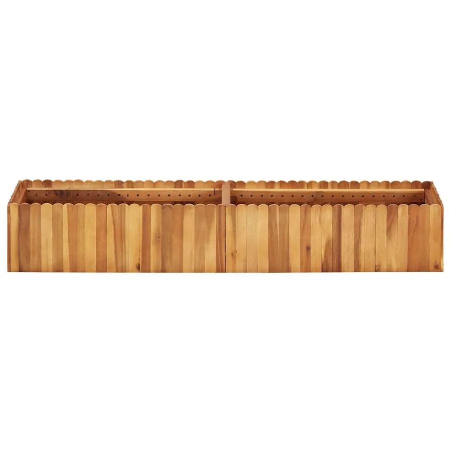 Lit surélevé de jardin 150x30x25 cm Bois massif d'acacia - 2