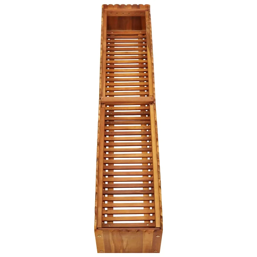 Lit surélevé de jardin 150x30x25 cm Bois massif d'acacia - 4