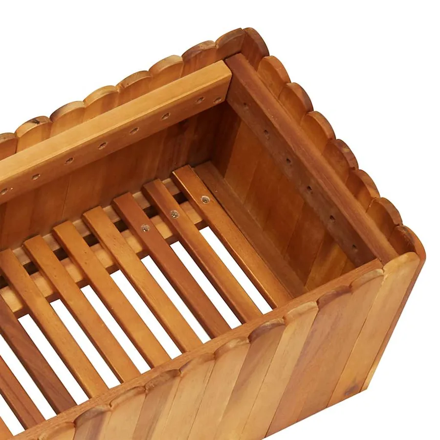 Lit surélevé de jardin 150x30x25 cm Bois massif d'acacia - 5