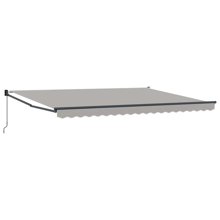 Auvent rétractable Gris clair 4 x 2 m - 2