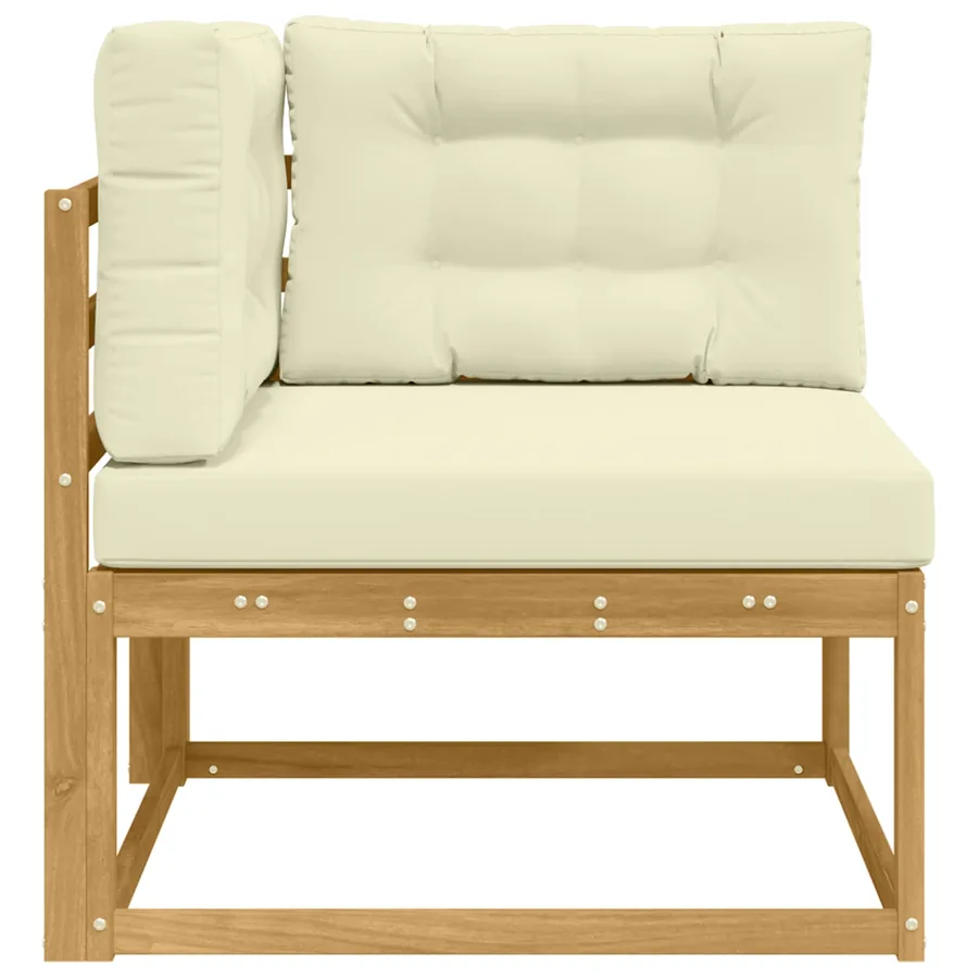 Canapé d'angle extérieur Polyester Blanc - 4