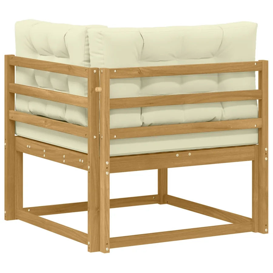Canapé d'angle extérieur Polyester Blanc - 5