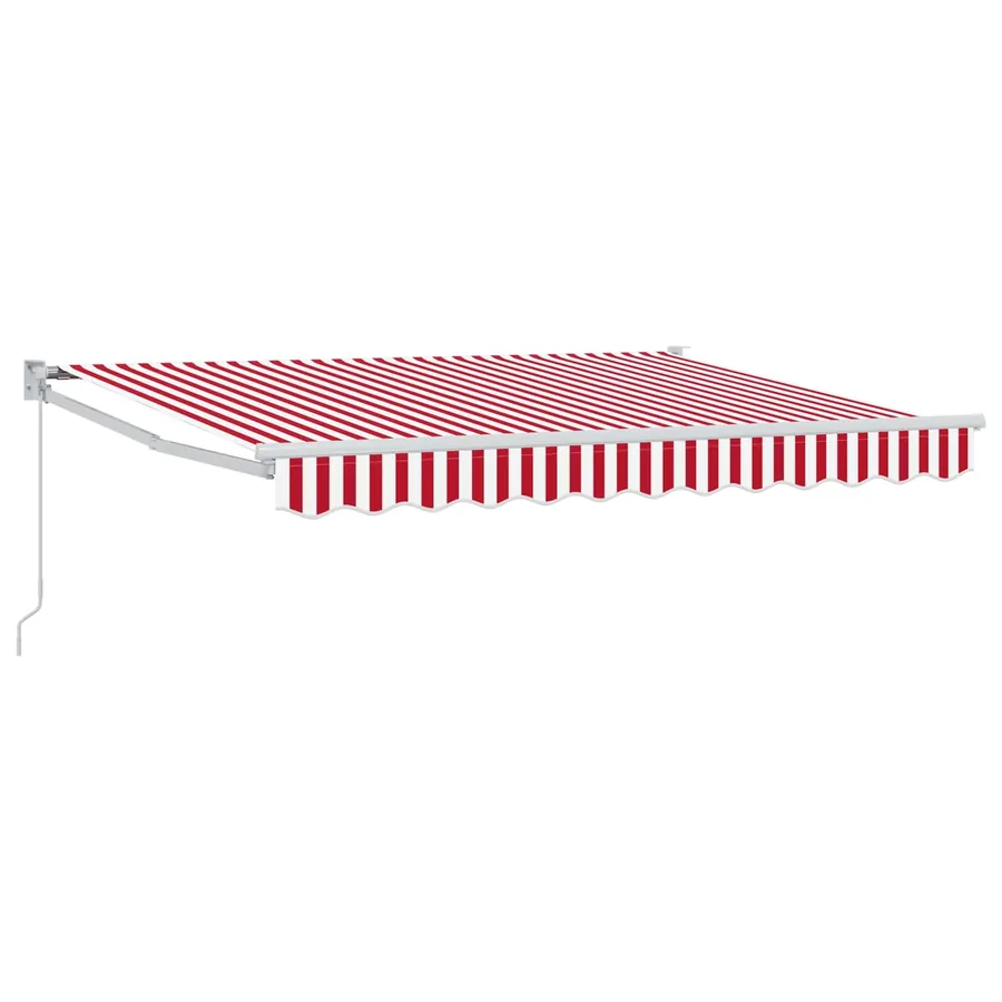 Auvent rétractable Rouge et Blanc 2,5 x 2 m - 2