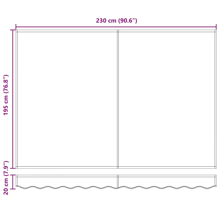 Auvent rétractable électrique 2,5 x 2 m - 16
