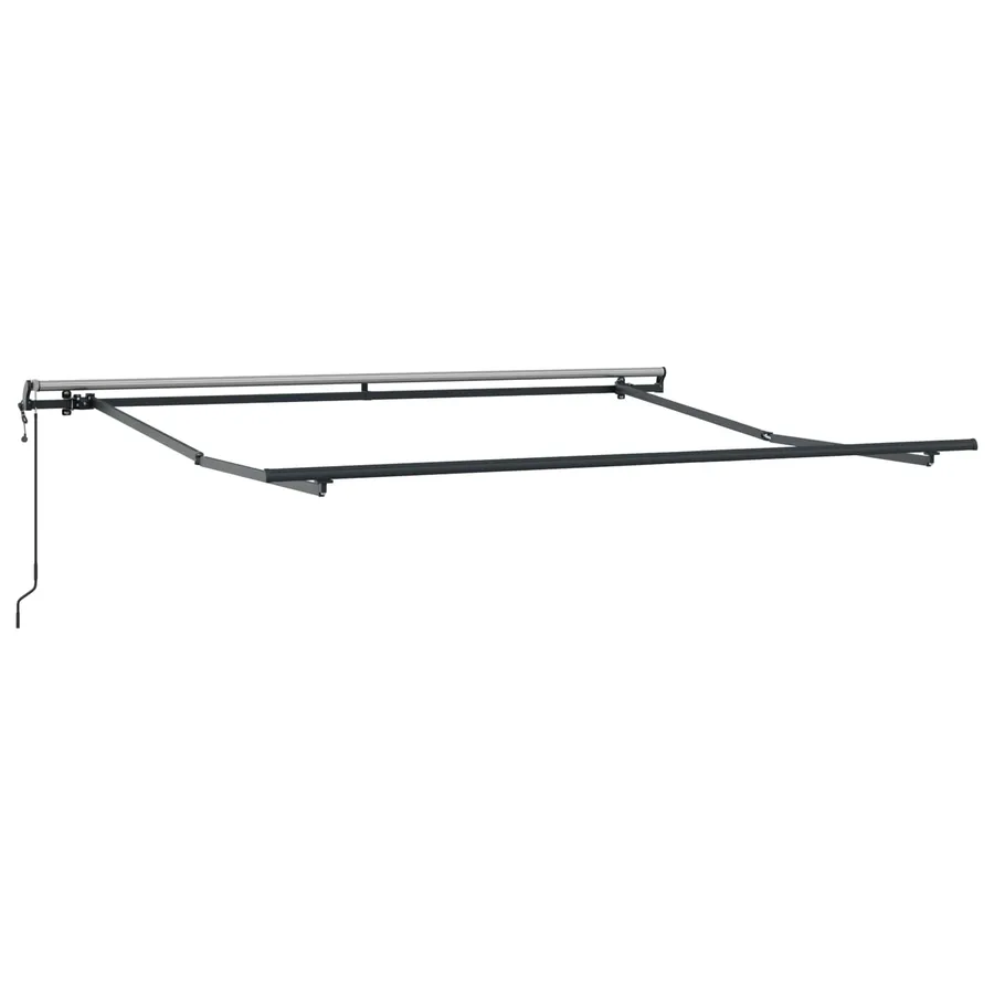 Auvent rétractable Gris clair et blanc 400 × 350 cm - 3