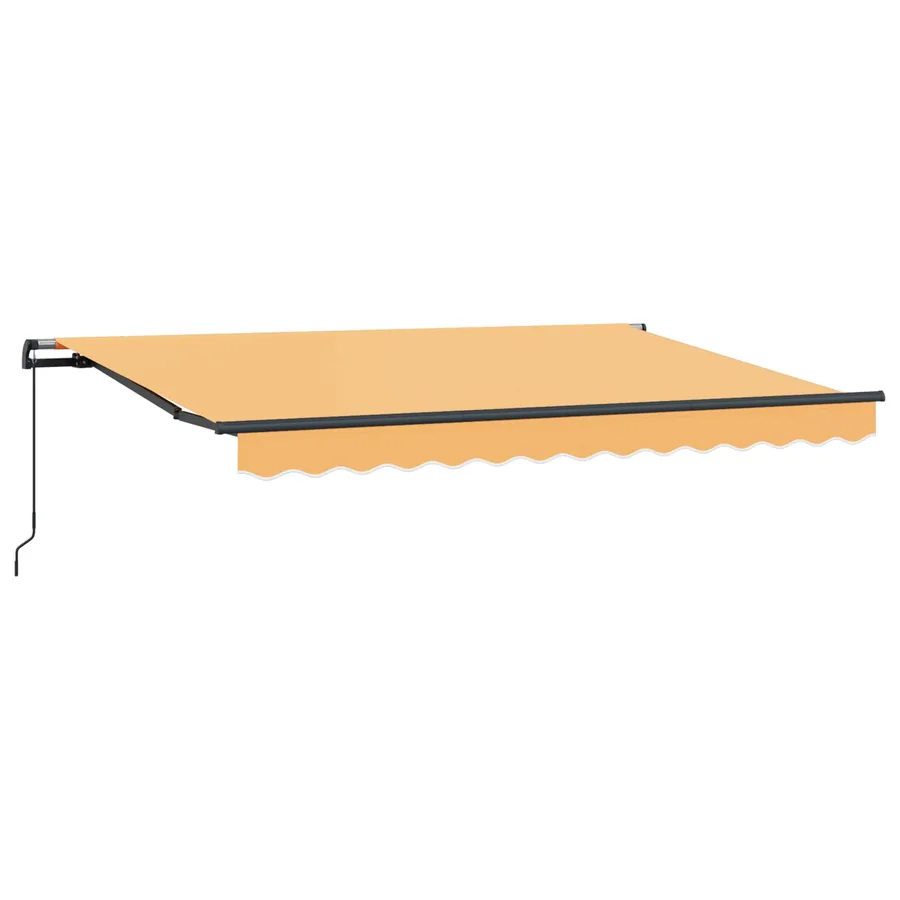 Auvent rétractable Sable 500 × 350 cm Polyester et Aluminium - 2