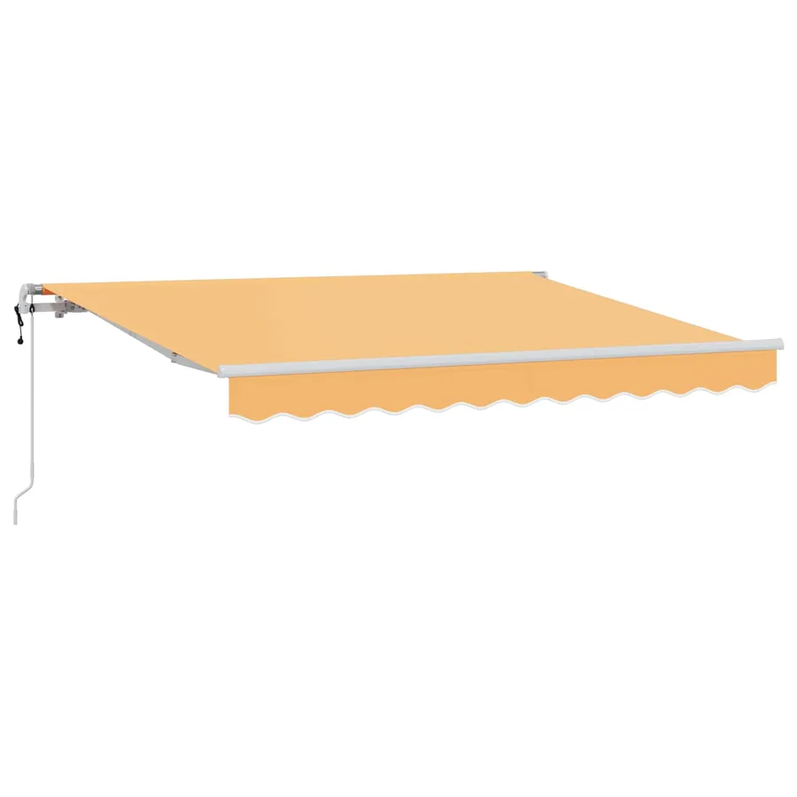 Auvent rétractable Sable 500 × 350 cm Tissu et Aluminium - 2
