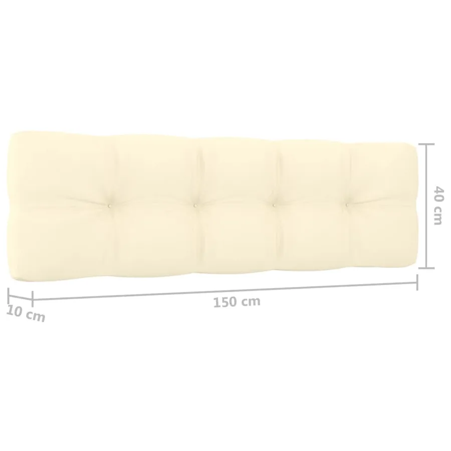 Salon de jardin 3 pcs avec coussins bois de pin imprégné - 10