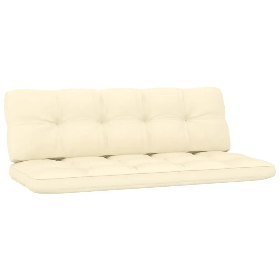 Salon de jardin 3 pcs avec coussins bois de pin imprégné - 5