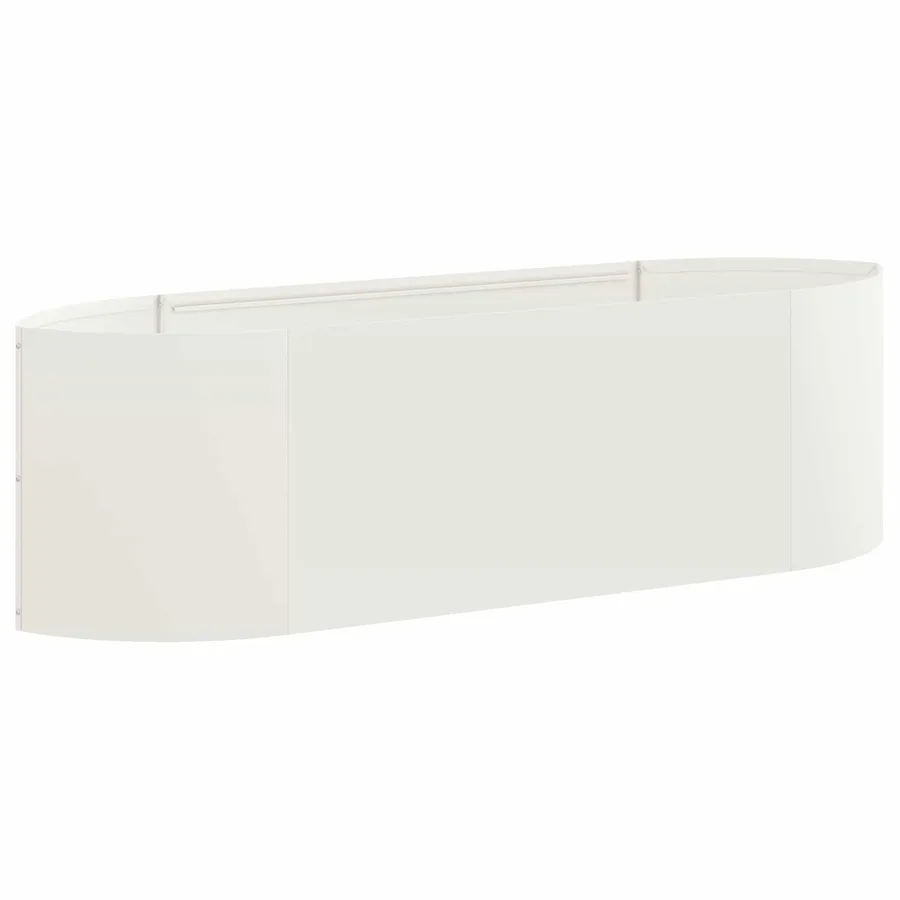 Jardin surélevé Blanc 140 x 40 x 40 cm Acier - 2