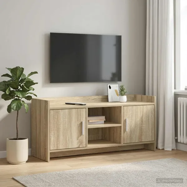 Meuble TV 102 x 33 x 47 cm Chêne Sonoma Bois d'ingénierie