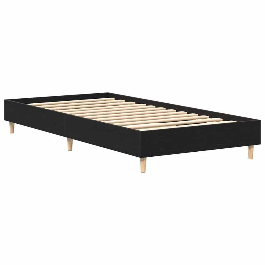 Cadre de lit Chêne noir 80 x 200 cm Bois d'ingénierie - 3