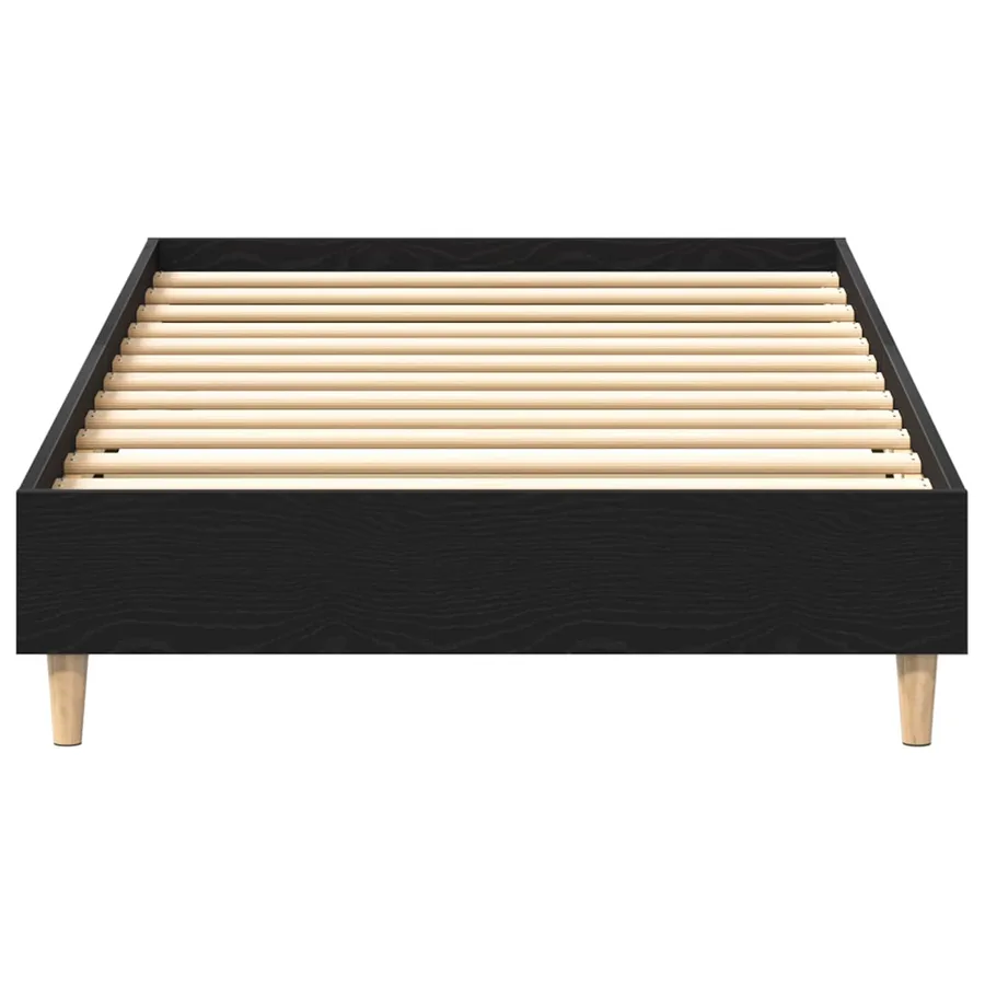 Cadre de lit Chêne noir 80 x 200 cm Bois d'ingénierie - 4