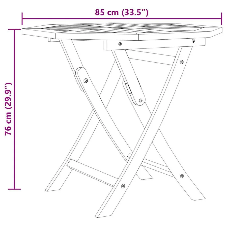 Salon de jardin 5 pcs Bois de teck massif - 12