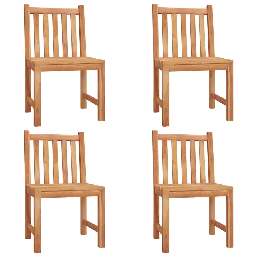 Ensemble à manger de jardin 5pcs Bois de teck massif - 4