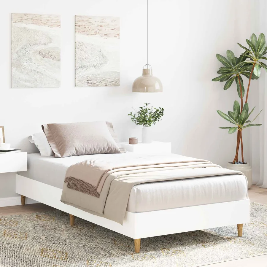 Cadre de lit Blanc 80 x 200 cm Bois d'ingénierie