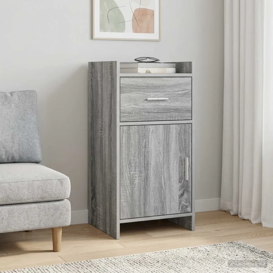 Buffet Sonoma gris 40 x 36 x 80 cm Bois d'ingénierie