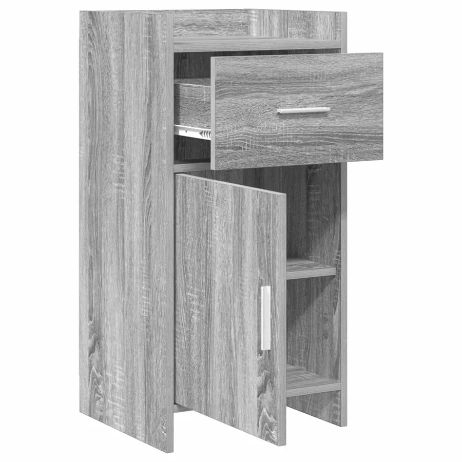Buffet Sonoma gris 40 x 36 x 80 cm Bois d'ingénierie - 4