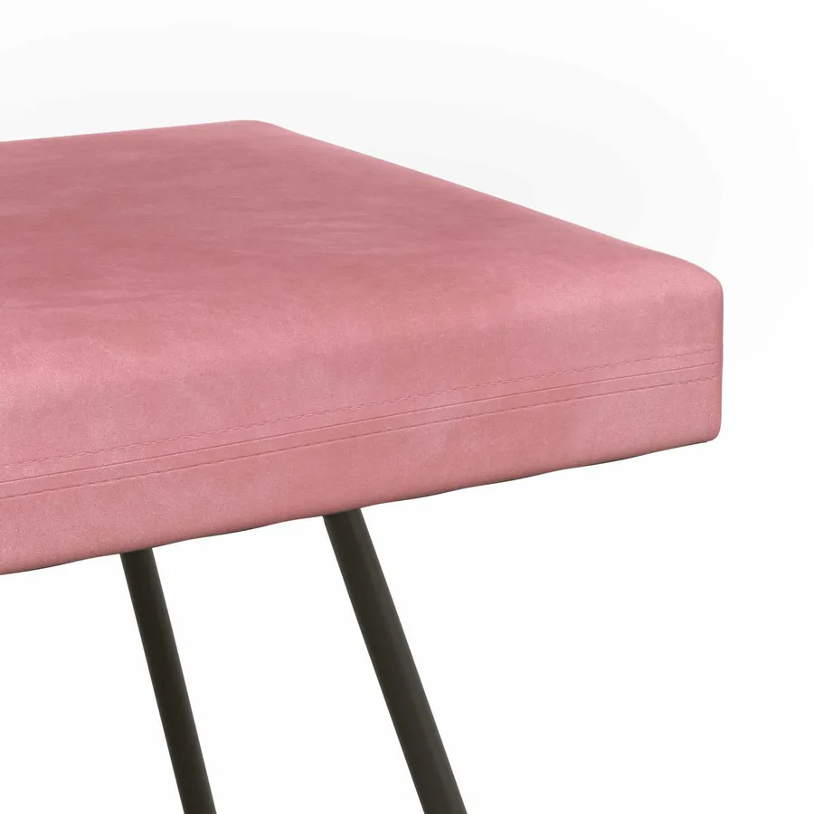 banc Rose 110 x 40 x 45 cm Velours - 6